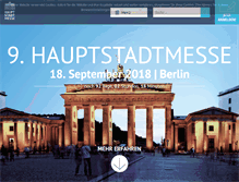 Tablet Screenshot of hauptstadtmesse.de